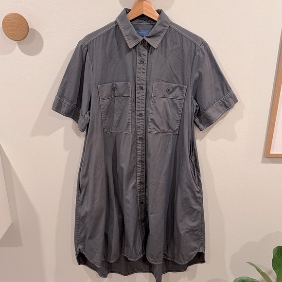 Everlane Women’s The Daytripper Dress Oversized Short Sleeve Pockets Size M - Picture 1 of 6